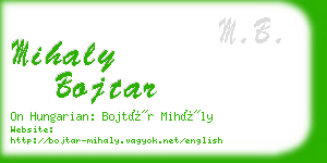 mihaly bojtar business card